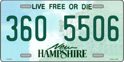 NH license plate 3605506