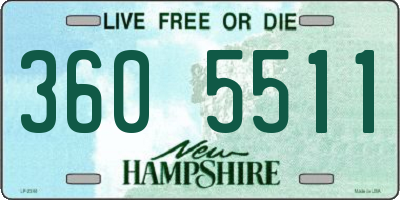 NH license plate 3605511