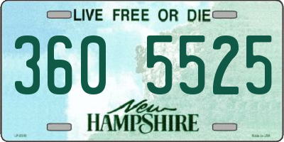 NH license plate 3605525