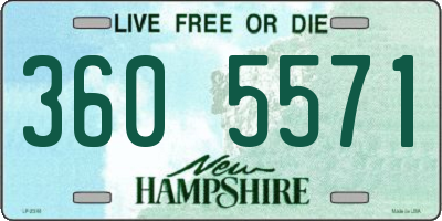 NH license plate 3605571