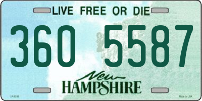 NH license plate 3605587