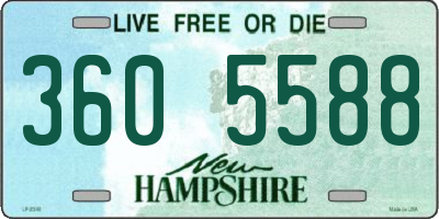 NH license plate 3605588