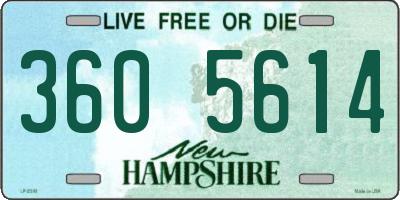 NH license plate 3605614