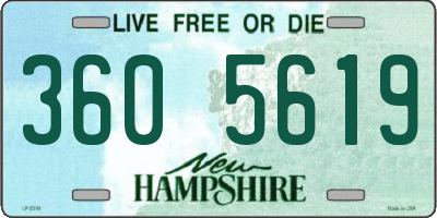 NH license plate 3605619