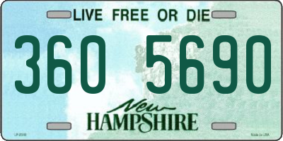NH license plate 3605690