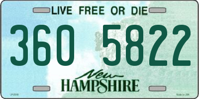 NH license plate 3605822
