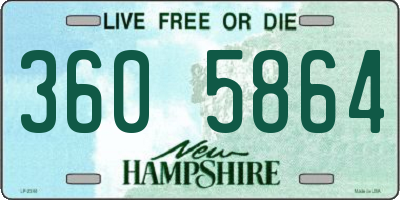 NH license plate 3605864