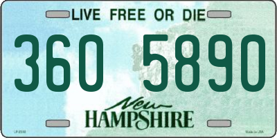 NH license plate 3605890