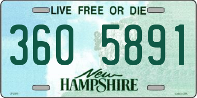 NH license plate 3605891
