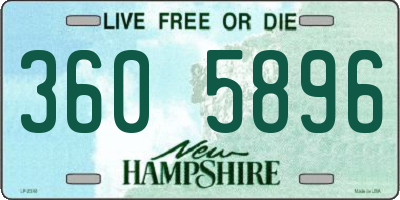 NH license plate 3605896