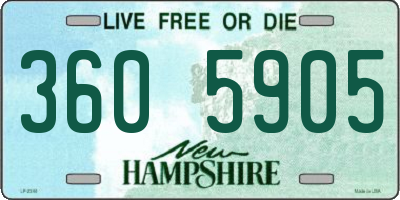 NH license plate 3605905