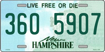 NH license plate 3605907