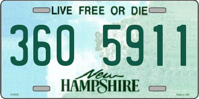 NH license plate 3605911
