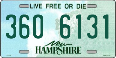 NH license plate 3606131