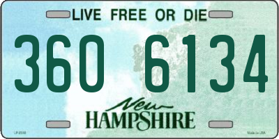 NH license plate 3606134