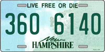 NH license plate 3606140