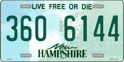 NH license plate 3606144
