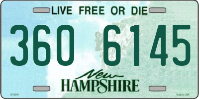 NH license plate 3606145