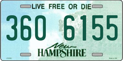 NH license plate 3606155