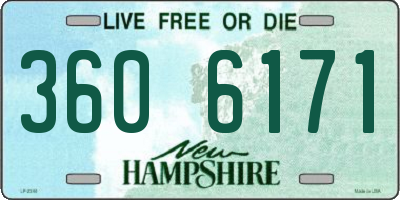 NH license plate 3606171
