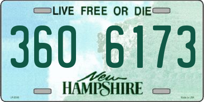 NH license plate 3606173
