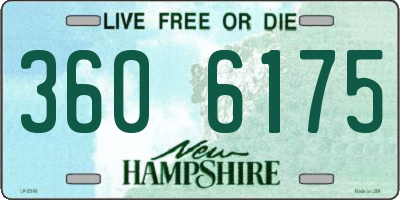 NH license plate 3606175