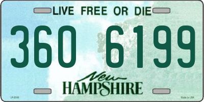 NH license plate 3606199