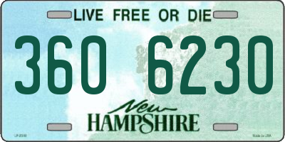 NH license plate 3606230
