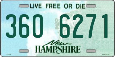 NH license plate 3606271