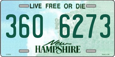 NH license plate 3606273