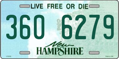 NH license plate 3606279
