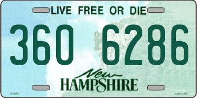 NH license plate 3606286