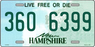 NH license plate 3606399