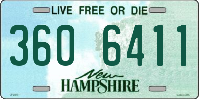 NH license plate 3606411