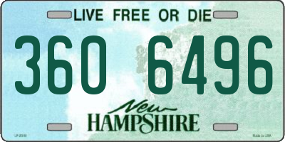 NH license plate 3606496