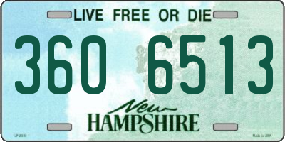 NH license plate 3606513