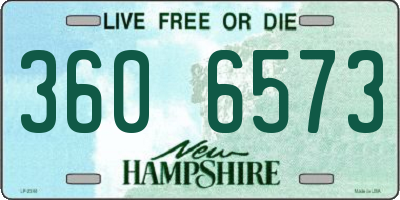 NH license plate 3606573