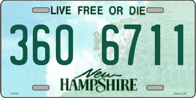 NH license plate 3606711