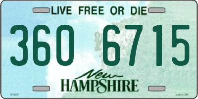 NH license plate 3606715