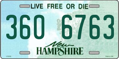 NH license plate 3606763