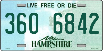 NH license plate 3606842