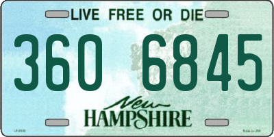NH license plate 3606845