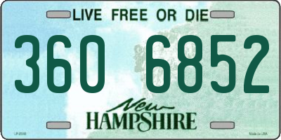 NH license plate 3606852