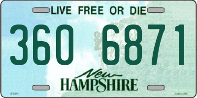 NH license plate 3606871