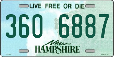 NH license plate 3606887
