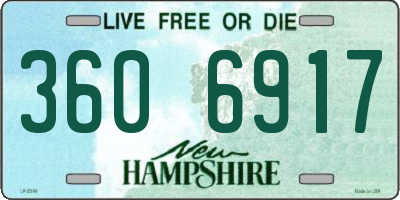 NH license plate 3606917
