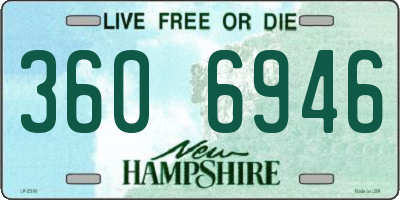 NH license plate 3606946