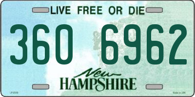 NH license plate 3606962