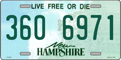 NH license plate 3606971