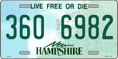 NH license plate 3606982